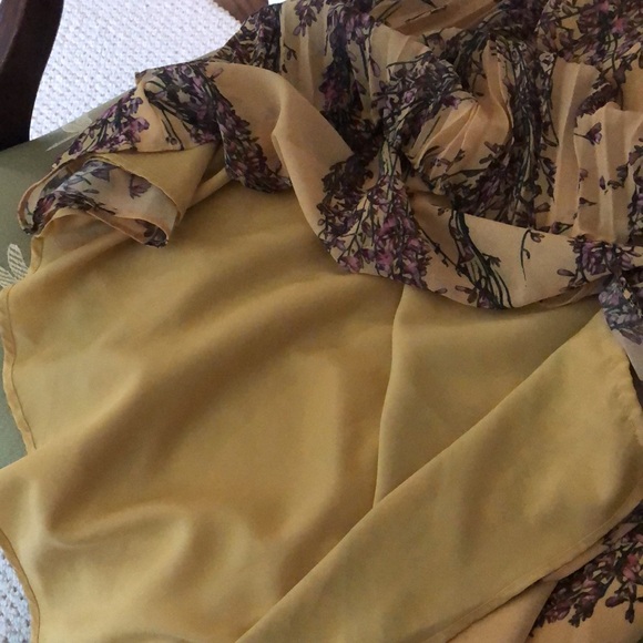 KEEPSAKE the Label Yellow and Purple Asymmetrical Sundress - Picture 11 of 15